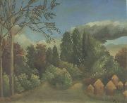 Henri Rousseau The Haystacks painting